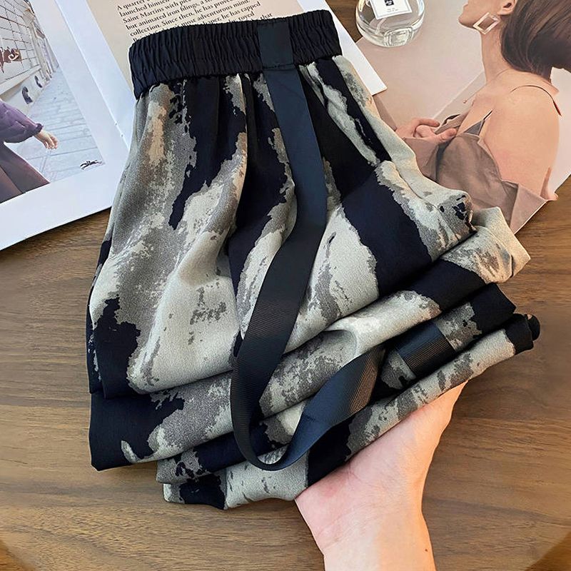 女性用ワイドレッグパンツ,ハイウエストスウェットパンツ,イン - Silk Painting Dye のレビューと価格