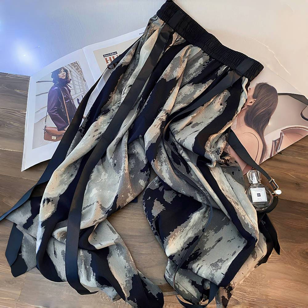 女性用ワイドレッグパンツ,ハイウエストスウェットパンツ,イン - Silk Painting Dye のレビューと価格