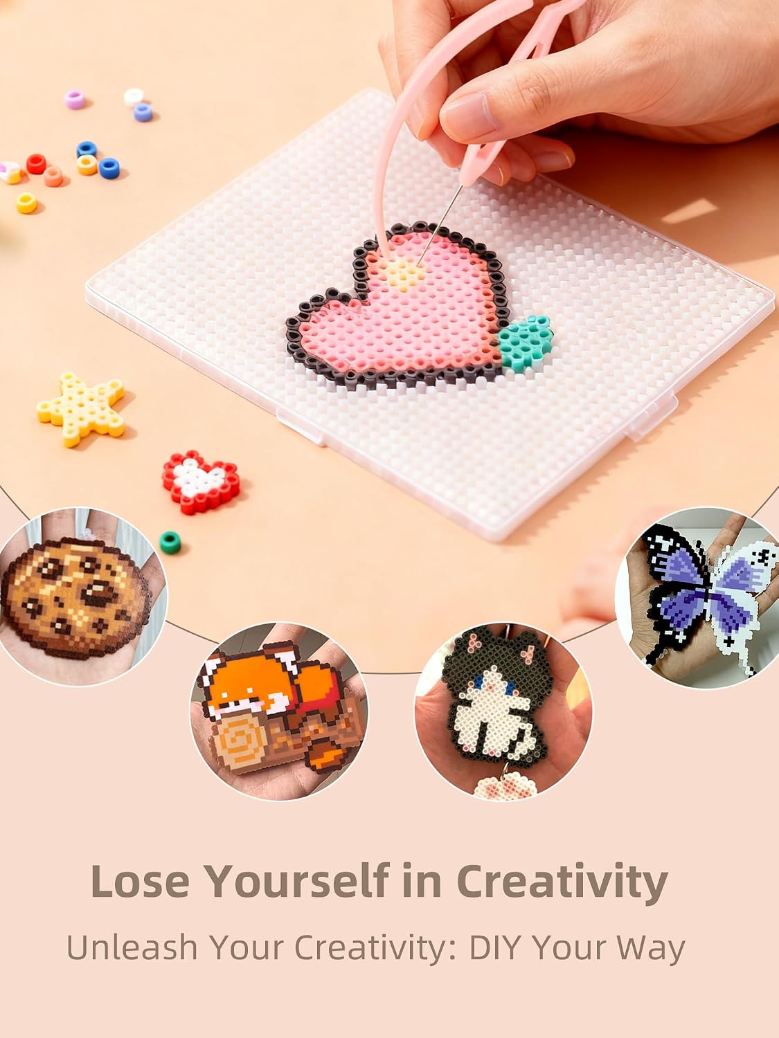 ヒューズビーズキット - 簡単DIY - 96色 53000 - Art Crafts のレビューと価格
